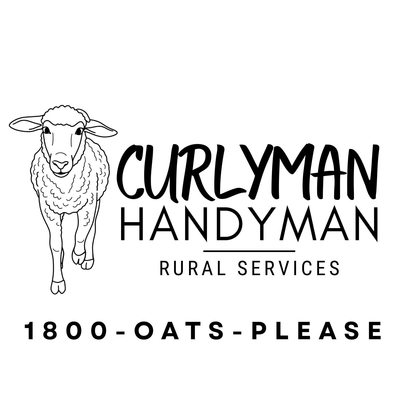 Curlyman Handyman Decal